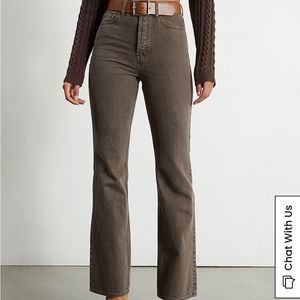 PacSun Brown High Waisted Bootcut Jeans